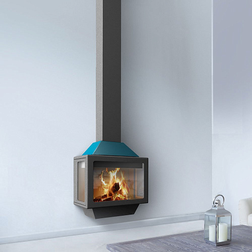 Камин Ariadna, фронтальный, подвесной, черный, RAL (Traforart)_0