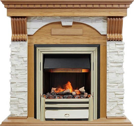 Dimplex Dublin очаг Cavendish дуб/сланец белый_0